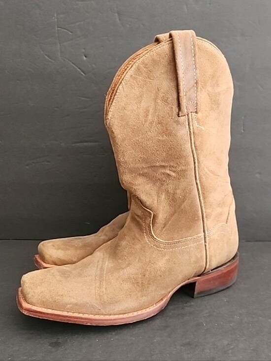Moonshine Spirit Other - Moonshine Spirit Pancho Roughout Brown Suede Leather Western Boot Size Mens 9D
